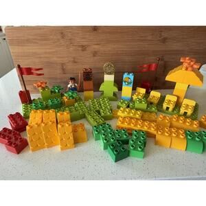 Lego Duplo Tiki Island‎ Pirate Scene Lot Of 85 Totem Boy Figure Sword